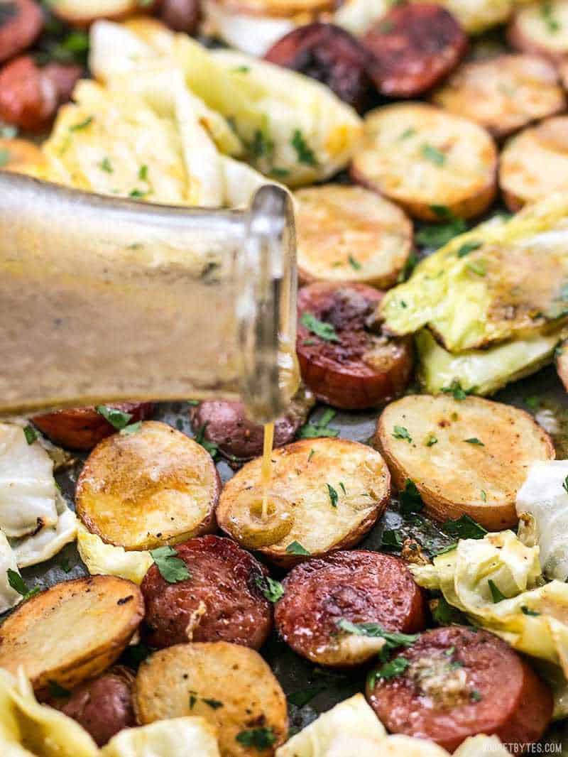 Kielbasa, Cabbage, and Potato dinner